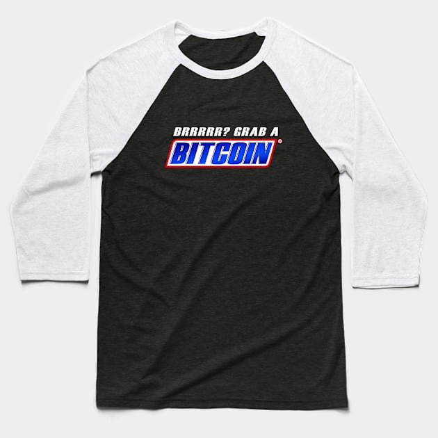 Brrrrr? Grab a Bitcoin Baseball T-Shirt by phneep